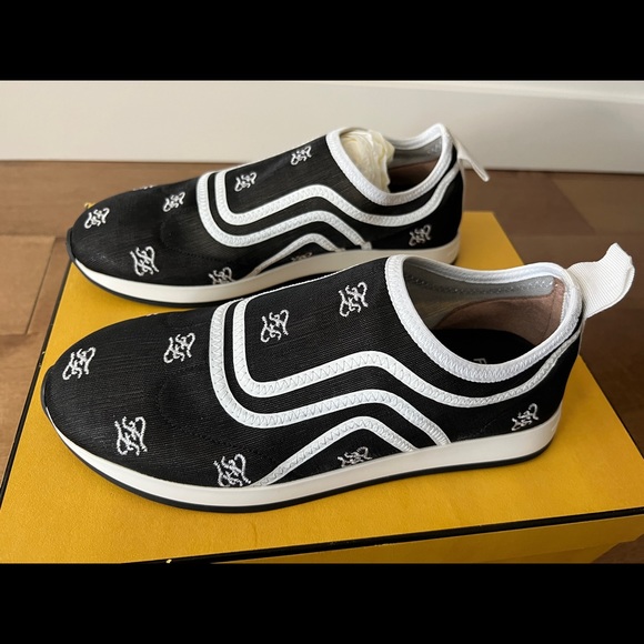 Brand New Fendi Trainers cloth with rubber sole with tag and box Size EU 36 - Picture 2 of 11